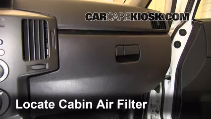 2004-2011 Mitsubishi Endeavor Cabin Air Filter Check ... renault megane 04 fuse box 